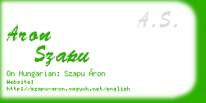 aron szapu business card